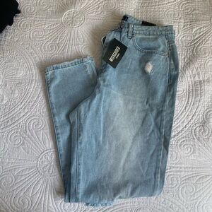 Missguided Light Blue High Rise Women Jeans